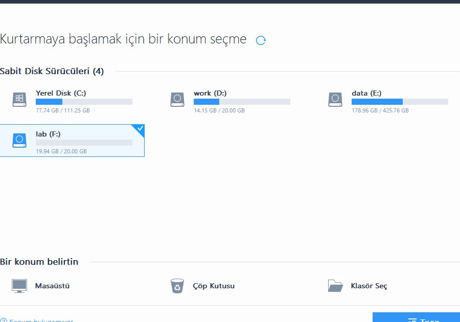 EaseUS Partition Recovery Wizard ile Bilgileri Geri Yükleme 1 easeus partition recovery wizard ile bilgileri geri yukleme