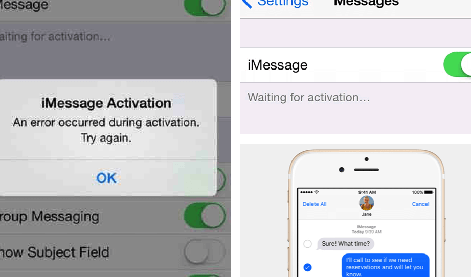 imessage aktivasyon hatasini beklerken takildiginda ne yapmali 2024 guncellendi