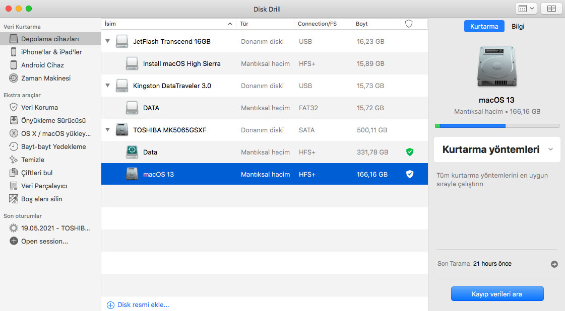 Ilk Mac Veri Kurtarma Programi