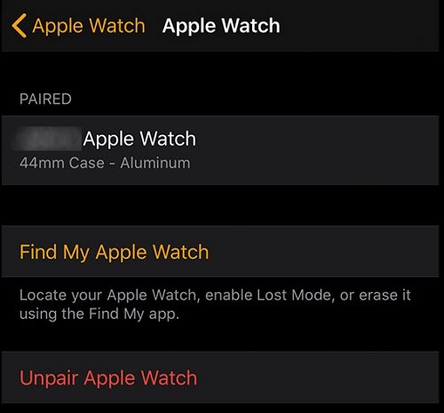 apple watch activation lock