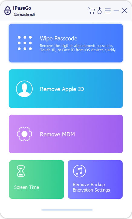 choose wipe passcode mode