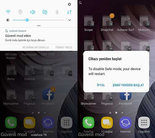 guvenli moddan cikis rwRB