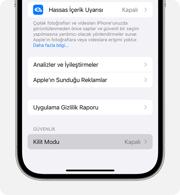 ios 17 iphone 14 pro settings privacy security lockdown mode on tap