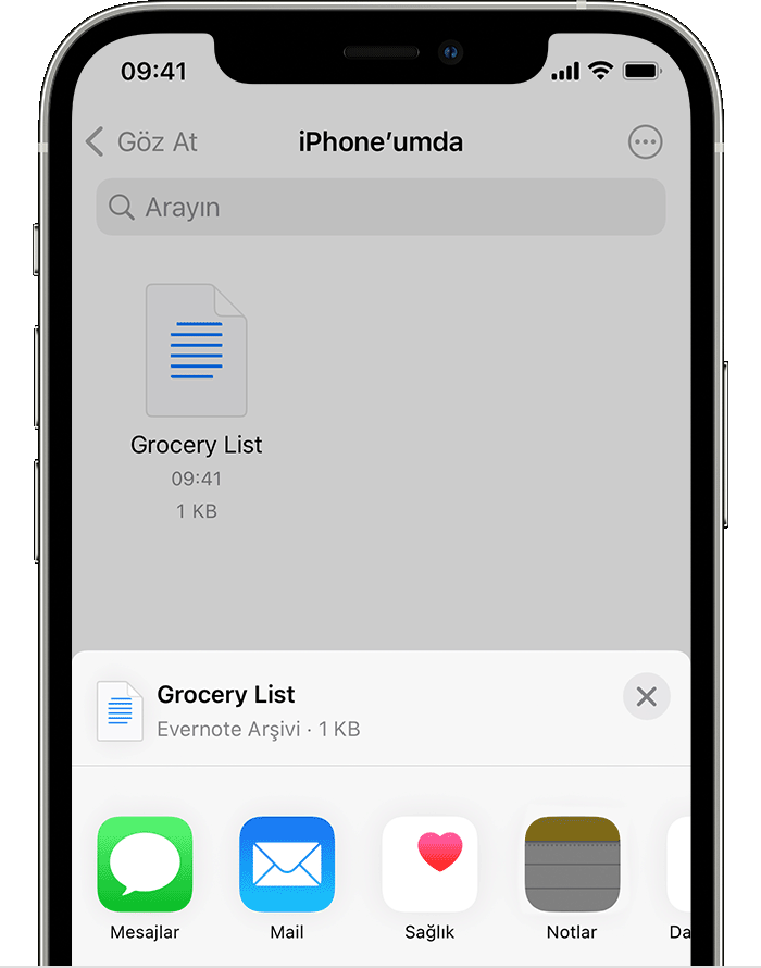 ios15 iphone12 pro files share add to notes